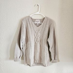 Vintage Hand Knitted Sweater Christopher & Banks size large like new